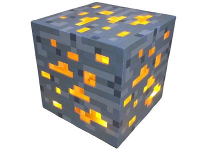 Нічник Золота руда Minecraft LED
