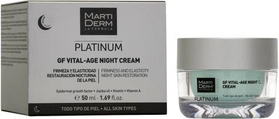 Krem przeciwzmarszczkowy MartiDerm Platinum Gf Vital Age odmładzający 50 ml (8437015942285)
