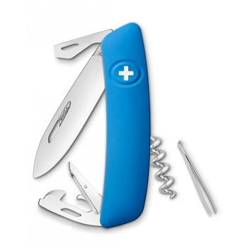 Швейцарский складной нож Swiza D03 синий
