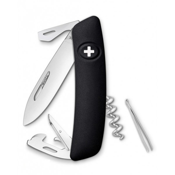 Швейцарский складной нож Swiza D03,черный