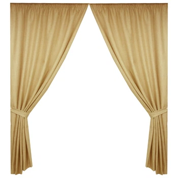 Однотонні штори Adagio Windows Decor Мішковина 02 150х270 см Бежевий