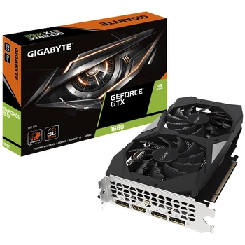 Видеокарта GF GTX 1660 6GB GDDR5 OC Gigabyte (GV-N1660OC-6GD)