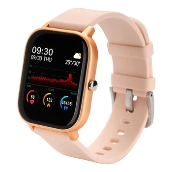 Смарт-годинник Globex Smart Watch Me Gold; 1.4" (240х240) сенсорний IPS / Nordic nRF52832 / Bluetooth 4.0 / GPS / 43 х 37 х 9 мм, 46 г / IP67 / 170 маг / золотистий