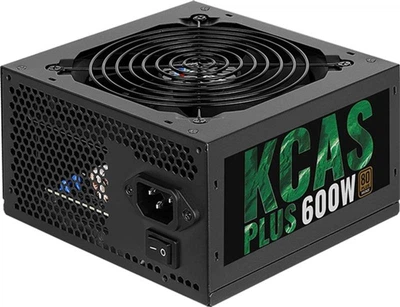 Блок питания Aerocool KCAS-600 Plus 600W; v.2.3, Fan 12см, aPFC, 80+ Bronz