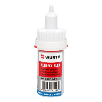Суперклей Wurth Klebfix Flex черный 20г 0893092