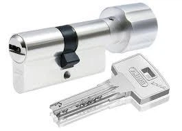 Цилиндр Abus Bravus 3000 Сompact 60 (30х30Т) (Германия) ключ/поворотник никель/сатин (1 шт)