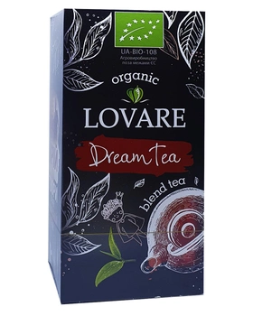 Чай чорний з зеленим в пакетиках Lovare Organic Dream Tea 24 шт х 1,5 г (52929)