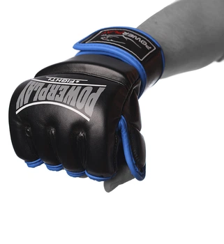 Рукавиці для MMA PowerPlay 3058 чорно-сині XL