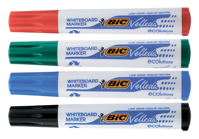 Набор маркеров для сухостираемых досок BiC Velleda Ecolutions на спиртовой основе 1.4 мм 4 цвета (bc904941)