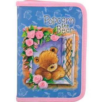 Пенал школьный для девочек KITE Popcorn Bear PO17-622