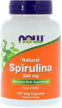 Спіруліна Now (Now Foods) 500 мг 120 капсул (733739027023)