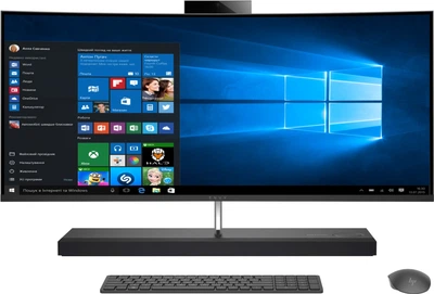 Моноблок HP ENVY Curved All-in-One 34-b100ur (4JQ65EA) Dark Ash Silver