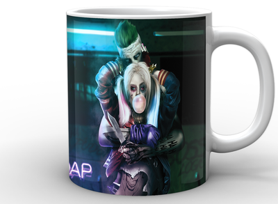 Кружка GeekLand белая Джокер Joker Harley JK.02.017