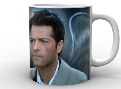 Кружка GeekLand белая Сверхъестественное Supernatural Castiel Angel SN.02.018.608
