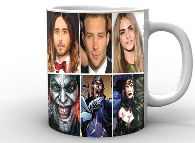 Кружка GeekLand белая Отряд Самоубийц Suicide Squad герои фильма SS.02.020