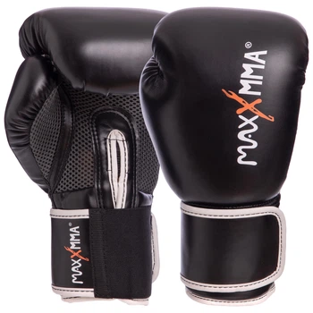 Перчатки боксерские MaxxMMA GB01S 12 унций Черный