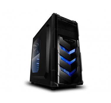 Корпус Raidmax Vortex V4 404BU / Black-Blue / Без БП