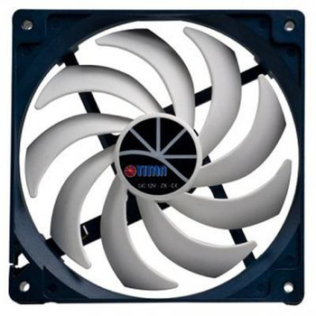 Кулер для корпуса TITAN TFD-14025 H 12 ZP/KU (RB)