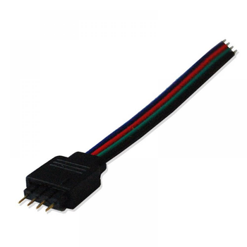 Конектор RGB з вилкою для з'єднання з контролером на 4 контакту LED-STIL 1шт LS-445