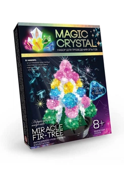 Детский набор для проведения опытов "MAGIC CRYSTAL" OMC-01 безопасный (Рождественская многоцветная елка)