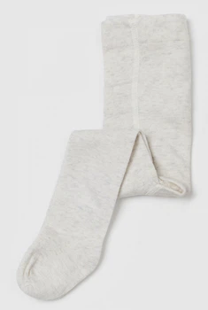 Колготки бавовняні для дівчинки H&M 0493103050 062-68 см (2-6 міс.) бежевий
