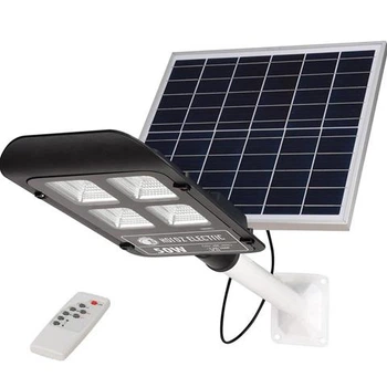 Светильник уличный консольный на солнечной батарее HOROZ ELECTRIC LED "LAGUNA-50" 50W черный 6400K (дневной)