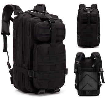 Тактичний рюкзак Military 25 L Чорний похідний (109161-T 410)