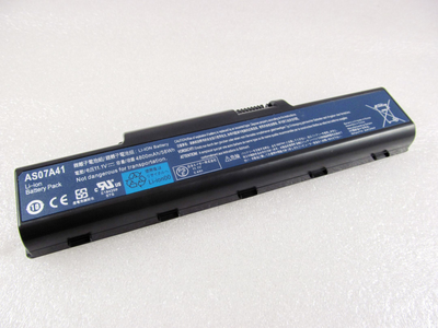 Батарея для ноутбука Acer AS07A31, 4400mAh, 6cell, 11.1V, Li-ion, черная,