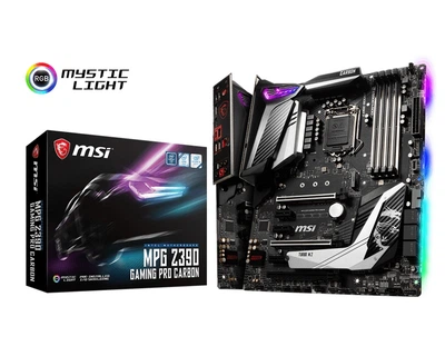 MPGZ390GAMINGPROCARBON、IntelCorei9 9900k Материнская плата MSI MPG Z390 Gaming Pro Carbon Socket 1151