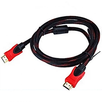 Кабель Kronos HDMI-HDMI 1.5 метра, V1.4 19P M/M с ферритовыми фильтрами в нейлоновой оплетке Red