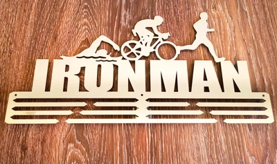 Медальница "E-Trophy" Ironman из нержавеющей стали (серебро)