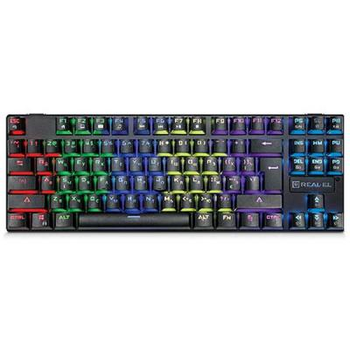 Клавиатура REAL-EL M28 RGB TKL, black