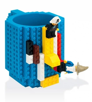 Чашка конструктор брендова 350мол Blue