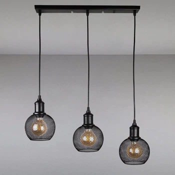 Люстра подвесная лофт Light House LS-14024-3 BK(500) черная