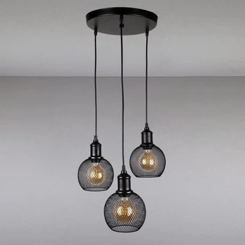 Люстра подвесная лофт Light House LS-14024-3 BK(300) черная
