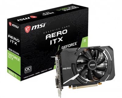 Видеокарта GF GTX 1660 Ti 6GB GDDR6 Aero ITX OC MSI (GeForce GTX 1660 Ti AERO ITX 6G OC)