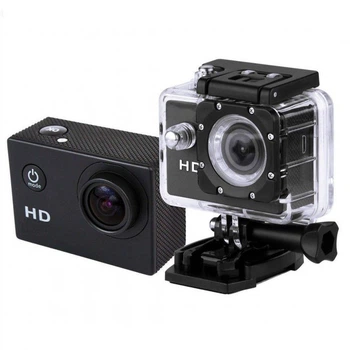 Видеокамера Экшн камера Action Camera A7 Full HD D600 с боксом и креплениями Черный