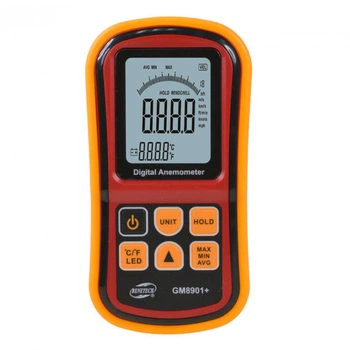 Анемометр Benetech GM8901+ (0.3-45m/s; 0-45ºC) с телескопической рукояткой