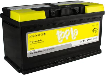 Автомобильный аккумулятор Topla 90 Ah/12V EFB Euro (0) (112 090)