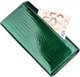 Женский кошелек кожаный ST Leather Accessories 18902 Зеленый - изображение 6