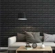 Самоклеющаяся 3D панель Sticker Wall под кирпич Черный 700x770x7мм - изображение 3