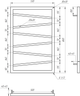 Полотенцесушитель Genesis-Aqua Genesis Light 80x53 см Чорний - зображення 2