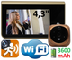 Дверной Видео Глазок 4,3" Wi-Fi Датчик движения, Запись, WiFi видеоглазок в на дверь WeCSee, Модель: W-02 - изображение 1