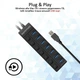 USB-хаб Promate MasterHub-2 7xUSB 3.0 Black (masterhub-2.black) - изображение 7