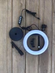 Кільцева Led лампа RinG Light 16 см на круглому штативі 30 см з тримачем для смартфона Чорна WN20 - зображення 4