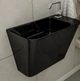 Volle TEO black умывальник 50*28*35см моноблок подвесной (13-88-601black) - изображение 3