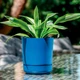 Горшок для цветов Form-Plastic Satina-13 1,5 л синий (4240-072) - изображение 1