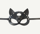 Маска кошки Feya Portupeya Black Cat Натуральная кожа Черный - изображение 1