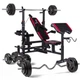 Набор Strong 83 кг. железные блины,грифы + скамья HS-1075 с тягой - изображение 2