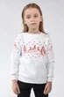 Різдвяний світшот для дівчинки Олені White 80 UKRS-6613D UkrGlamour - изображение 1